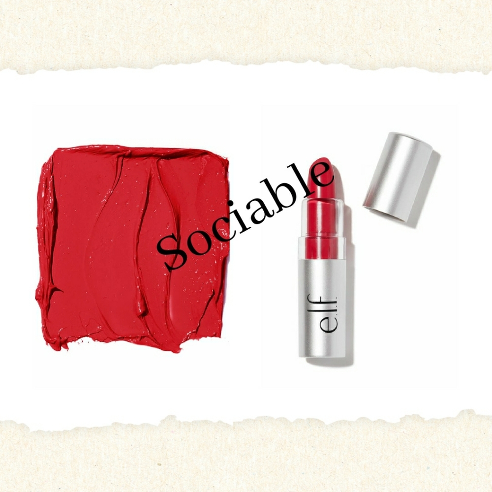 💥3/$10 ELF Sociable reddish Moisture Lipstick